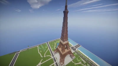 Real life buildings in Minecraft | The Eiffel Tower