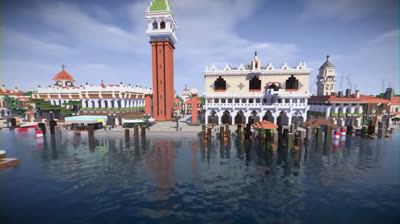 Real life buildings in Minecraft | Venice
