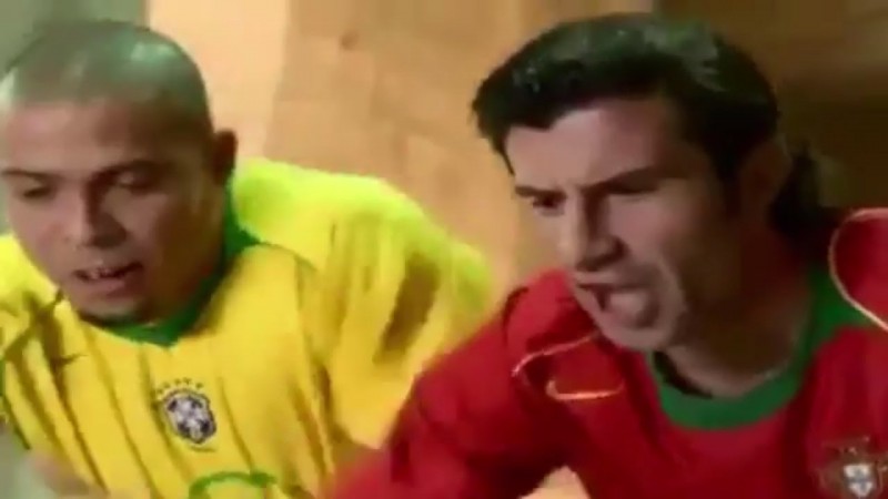 Portugal vs Brasil | Figo vs Ronaldo | (2004) - TokyVideo