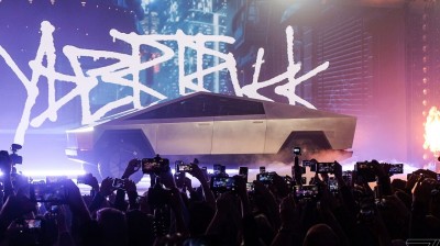 This is the Cybertruck! Tesla's new car