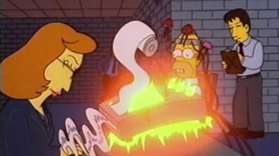 Homer and the lie detector.