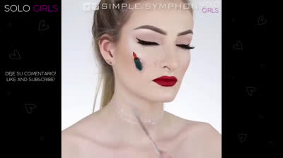 Decorate your face for Christmas