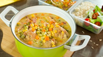 Chicken broth with vegetables | Flavours of Mexico