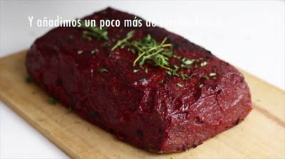 Vegan cake with barbecue