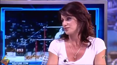 Pablo Motos interviewing Nadia Comaneci