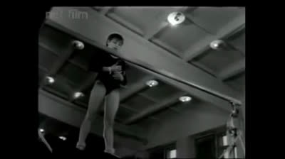 Olga Korbut training in 1969