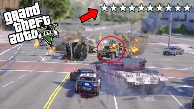When you get 10 stars in GTA V...