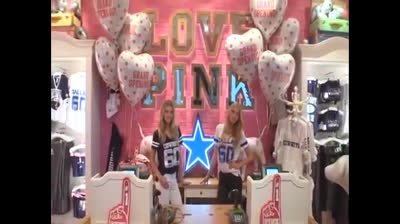 The Dallas Cowboys cheerleaders halftime routine