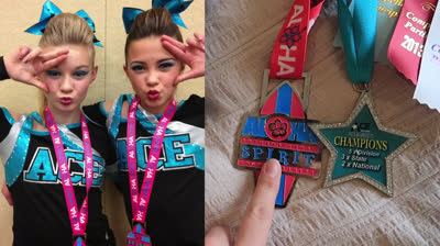 Trying out cheerleading for the first time