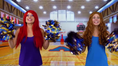 Disney princesses turned cheerleaders