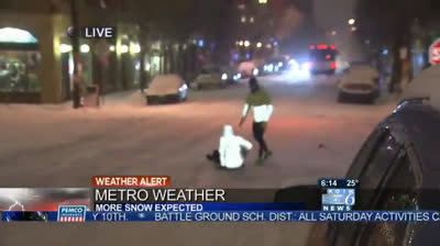 The reason why running in the snow is NOT a good idea...