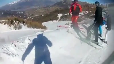 If you are going skiing for the first time, always listen to your monitor.