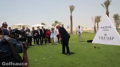 Donald Trump playing golf!!!