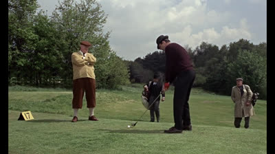 James Bond vs Goldfinger playing Golf (1964)