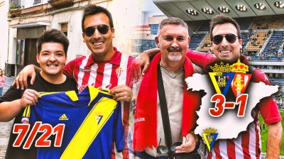 NORTE a SUR en COCHE | CÁDIZ 3-1 SPORTING de GIJÓN | LIGA SMARTBANK 2019/20