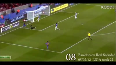 Los 91 goles de Messi en 2012