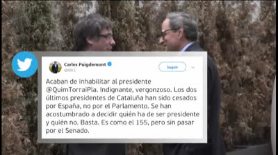 Quim Torra recurre al Tribunal Supremo su inhabilitación