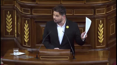 Gabriel Rufián: "Si no hay mesa, no hay legislatura"