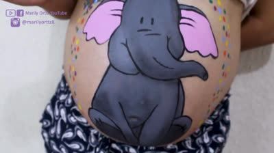 Elephant by Belly Painting 