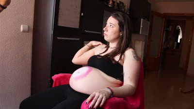 Disney Castle in Belly Painting