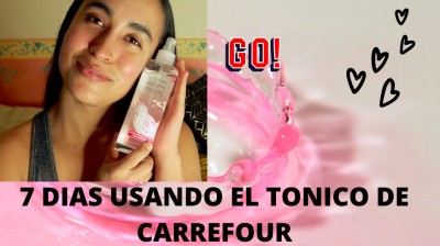 7 dias usando tónico de Carrefour .