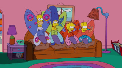 Butterflies Couch Gag