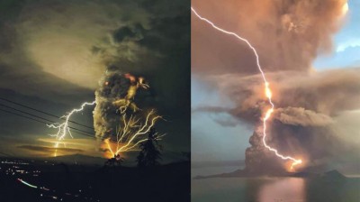 El volcán Taal entra en erupción 40 años después