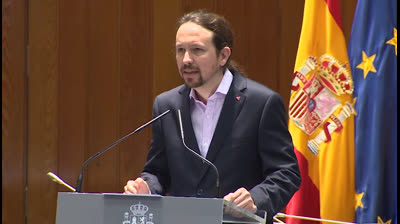 Declaraciones de Pablo Iglesias, Nadia Calviño y Carmen Calvo tras tomar posesión de sus cargos