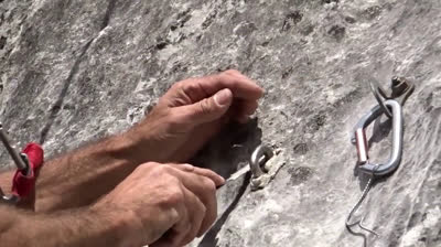 How to open a climbing path