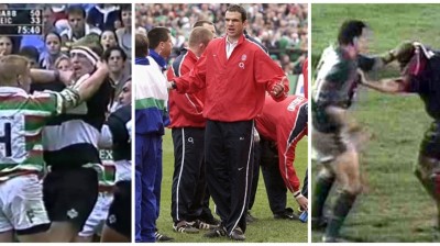 Martin Johnson's punch to Christophe Juillet