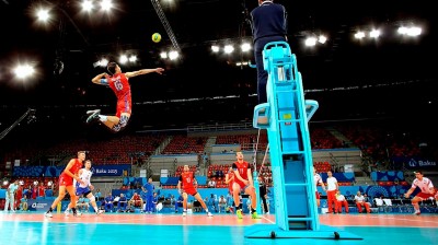 The kings of the volleyball jump