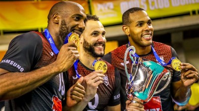 The Cuban Volleyball Trio - Simón Aties, Juantorena and Yoandy Leal