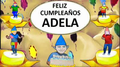 Felicitación cumpleaños personalizada nombre Adela