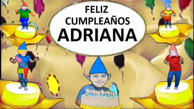 Felicitación cumpleaños personalizada nombre Adriana