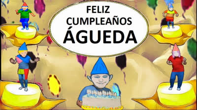 Felicitación cumpleaños personalizada nombre Agueda