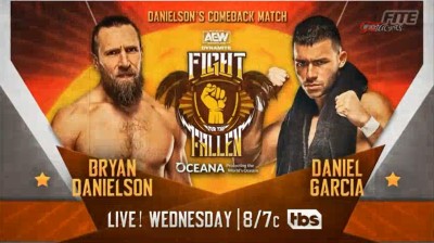 Bryan Danielson Vs Daniel Garcia - Dynamite Fight For The Fallen 27/07/2022