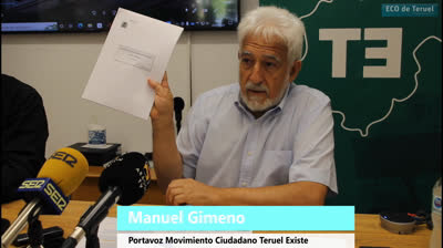 RUEDA DE PRENSA DE TERUELEXISTE SOBRE TREN TERUEL MADRID