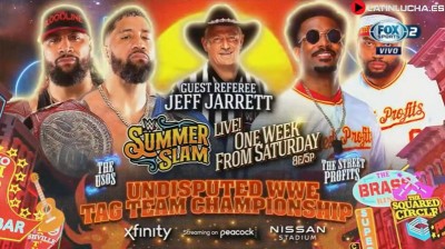 The Usos Vs The Street Profits - Campeonatos Indiscutidos en Parejas de WWE - Summerslam 2022