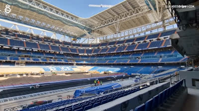 El Santiago Bernabéu instala el sistema de calefacción