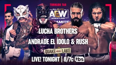 Lucha Brothers Vs Andrade El Idolo y Rush - Tornado Tag Match - Dynamite Quake By The Lake 10/08/2022
