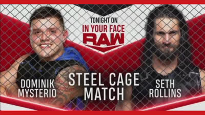 DOMINIK MYSTERIO VS SETH ROLLINS - RAW 14 DE SEPTIEMBRE DE 2020