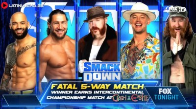 Ricochet Vs Madcap Moss Vs Sami Zayn Vs Sheamus Vs Happy Corbin - SmackDown 19/08/2022