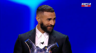 Karim Benzema nombrado mejor jugador del año de la UEFA