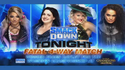 ALEXA BLISS VS NIKKI CROSS VS LACEY EVANS VS TAMINA - SMACK DOWN 11 DE SEPTIEMBRE DE 2020