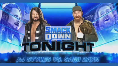 AJ STYLES VS SAMI ZAYN - SMACK DOWN 18 DE SEPTIEMBRE DE 2020