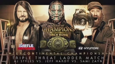 AJ STYLES VS JEFF HARDY VS SAMI ZAYN - SMACK DOWN 25 DE SEPTIEMBRE DE 2020