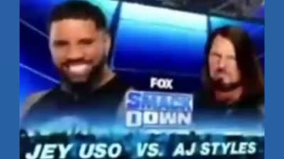 JEY USO VS AJ STYLES - SMACK DOWN 2 DE OCTUBRE DE 2020