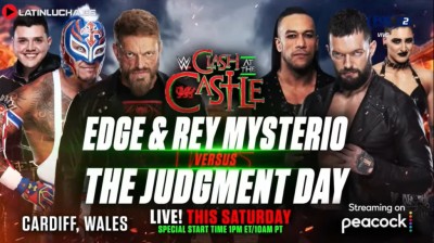 Edge y Rey Mysterio Vs The Judgment Day - Clash at the Castle 2022