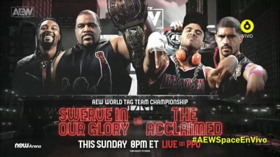 Swerve In Our Glory Vs The Acclaimed - Campeonatos Mundiales en Parejas de AEW - All Out 2022