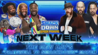 THE NEW DAY VS SHEAMUS & CESARO & SHINSUKE NAKAMURA - SMACK DOWN SEASON PREMIERE 16 DE OCTUBRE DE 2020